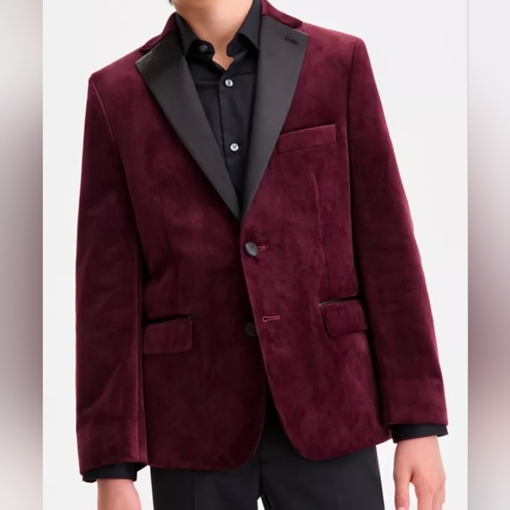 Michael Kors Boys Slim Fit Stretch Suit Jacket Blazer Sport Jacket 18r 18